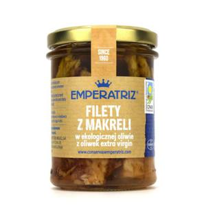 Makrela filety w bio oliwie z oliwek extra virgin 190 g (125 g) (soik) - emperatriz - 2878613637