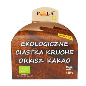 Ciastka kruche orkiszowe kakaowe bio 150 g - pola - 2878196026