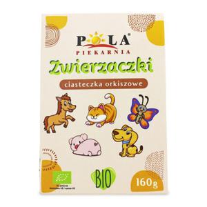 Ciastka kruche orkiszowe zwierzaczki bio 160 g - pola - 2876358411