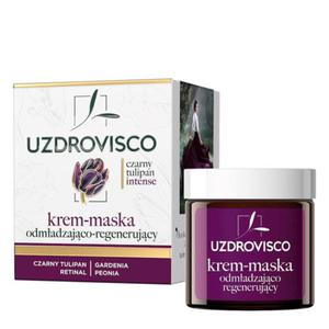 Krem - maska do twarzy odmadzajco - regenerujca 50 ml - uzdrovisco (czarny tulipan intense) - 2876850155