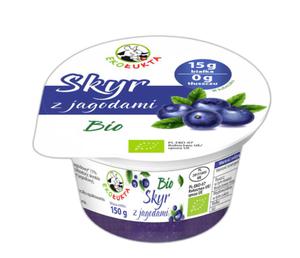 Skyr jogurt typu islandzkiego z jagodami bio 150 g - eko ukta - 2877316175