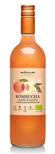 Kombucha o smaku brzoskwini i kwiatu pomaraczy bio 750 ml - delikatna (zakwasownia) - 2878196051