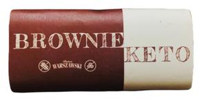 BATON BROWNIE KETO BEZ DODATKU CUKRU BEZGLUTENOWY 50 g - BATON WARSZAWSKI - 2878613712