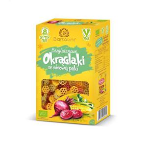 Makaron (kukurydziany) okrglaki kolorowe bezglutenowy bio 250 g - bartolini - 2878287114