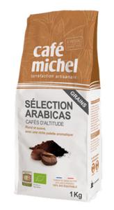 Kawa ziarnista arabica 100 % selection fair trade bio 1 kg - cafe michel - 2878763790