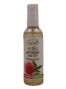 Olej rycynowy toczony na zimno - organiczny - NatVita - 100ml - 2850628240