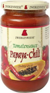 Sos pomidorowy papaya-chili pikantny bezglutenowy bio 350 g - zwergenwiese - 2864317339