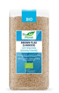 Len brzowy siemi lniane bio 400 g - bio planet - 2876471799