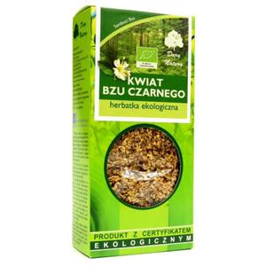 Herbatka z kwiatu bzu czarnego bio 50 g - dary natury - 2877060273