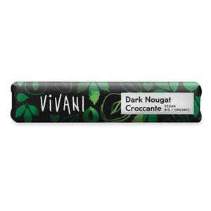 Baton croccante czekolada gorzka nugatowa bio 35 g - vivani - 2875716426