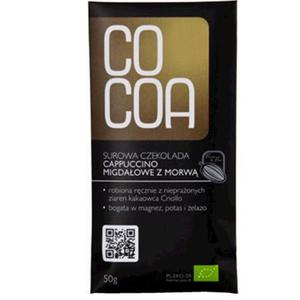 Czekolada surowa cappuccino migdaowe z morw bio 50 g - cocoa - 2867051452