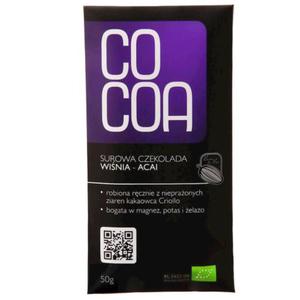 Czekolada surowa winia-acai bio 50 g - cocoa - 2860111328