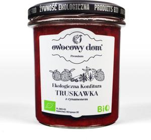 Konfitura truskawka z cynamonem bio 300 g - owocowy dom - 2877524429