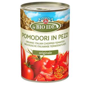Pomidory krojone bez skry puszka bio 400 g - la bio idea - 2860111796