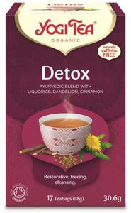 Herbatka detox bio 17 x 1,8 g 30,6 g - yogi tea - 2877060304