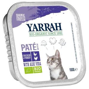 Dla kota dorosego pasztet z kurczaka i indyka z aloesem bio 100 g - yarrah - 2875071979