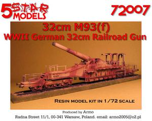 5 Star Models 72007 - Niemieckie dziao 32cm M93(f) (1/72)