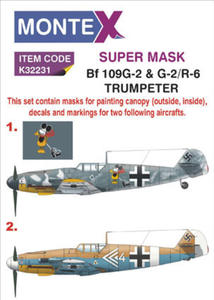 Montex K32231 Bf 109G-2 & G-2/R-6 (Trumpeter) (1/32) - 2824102316