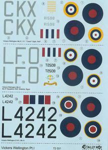 Tally Ho! 72031 - Vickers Armstrong Wellington cz. 1 (kalka 1/72 - 2824102332