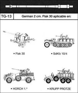 Jordi Rubio TG-13 Niemiecka lufa 2cm Flak 30 (1:35) - 2824102464