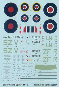 Techmod 72048 - Supermarine Spitfire Mk IX (kalka 1/72) - 2824103121