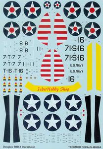 Techmod 48808 - TBD-1 Devastator (kalka 1/48) - 2824101776