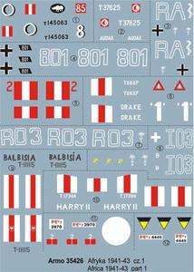 Armo 35426 - Afryka 1941-43 vol.1 (kalkomania 1/35) - 2824103170