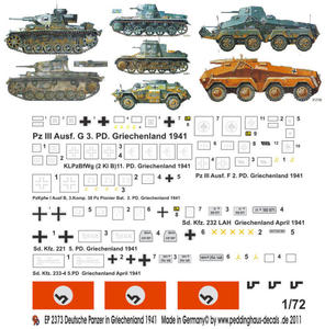 Peddinghaus 2373 1:72 Niemieckie czogi w Grecji, 1941 - 2824103634