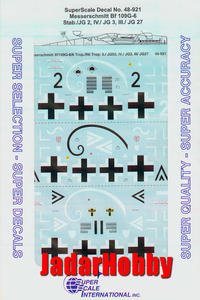SuperScale 48-0921 Bf 109G-6 Stab./JG 2, IV./ JG 3, III./ JG 27 (1/48) - 2824103641