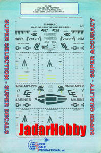 SuperScale 72-0702 F/A-18A/D Hornet F-18A VFA-27 CAG (USN), F-18D VMFA (AW)-225 (USMC) (1/72) - 2824103647