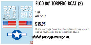 Archer AR35238 80' ELCO Torpedo Boat #1 (1/35)