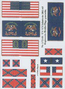 Rofur US Civil War 1861-1865 1/72-18: US and CS Infantry 1861-65 - 2824104006
