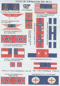 Rofur US Civil War 1861-1865 1/72-37: US and CS Cavalry - 2824104013