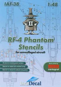 IsraDecal IAF-38 RF-4 Phantom Stencils (1/48) - 2824104114