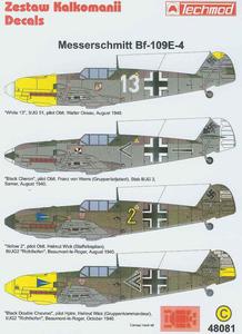 Techmod 48081 - Messerschmitt Bf-109E-3 (1/48)