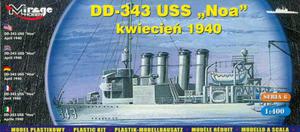 1:400 Mirage 40604 - USS Noa DD-343, kwiecie 1940 - 2824104147
