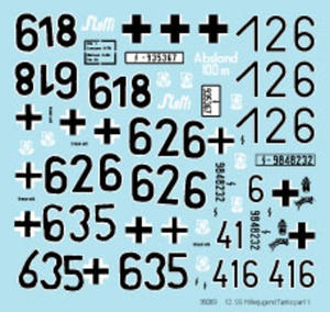 Bison Decals 35069 12. SS-Panzer Division Hitlerjugend (1:35) - 2824104859