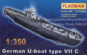 1:350 Flagman 235006 German U-Boot type VII C - 2824104879