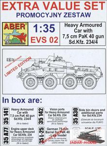 Aber EVS 02 Sd.Kfz.234/4 w/7,5cm PaK 40 Gun Extra Value Set - 2824105591