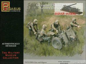 Pegasus 7510 - German 75mm le IG18 w/Crew (1:72) - 2824105767