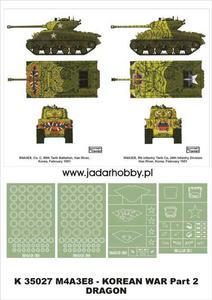 Montex K35027 # M4A3E8 Sherman Korean War (Dragon) (1/35) - 2824105926