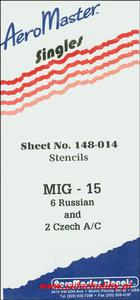 AeroMaster 148-014 MiG-15 Stencils (1/48) - 2824106083