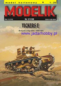 Modelik 06/21 VICKERS E (1:25)