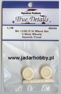 True Details 48046 Me 110E/F/G Wheel Set, Smooth Tread (1/48) - 2824107512