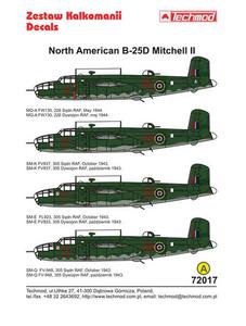 Techmod 72017 - North American B-25D Mitchell II (1/72)