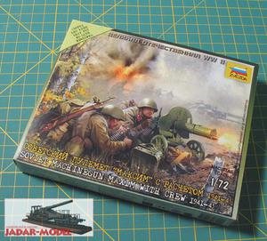 Zvezda 6104 Soviet Machinegun "Maxim" w/Crew 1941-1943 (1/72) - 2824107998