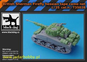 Black Dog T35028 British Sherman Firefly camo net (1/35) - 2824108002