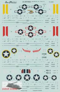 AeroMaster 72-202 US Spitfires, Africa & Italy (1/72) - 2824108044