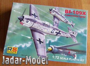 RS Models 92085 Bf-109X Experimental Fighter (1/72) - 2824108287