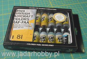 Vallejo 71189 WWII British Aircraft Colors (16 x farba akryl 17ml) - 2824108822